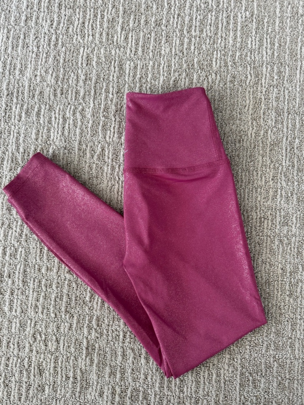 Beyond Yoga Shimmery Plum High-Waist Leggings - Picture 2 of 6